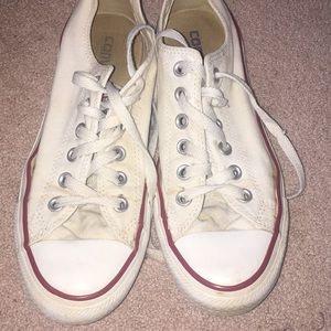 White low top converse size 7.5